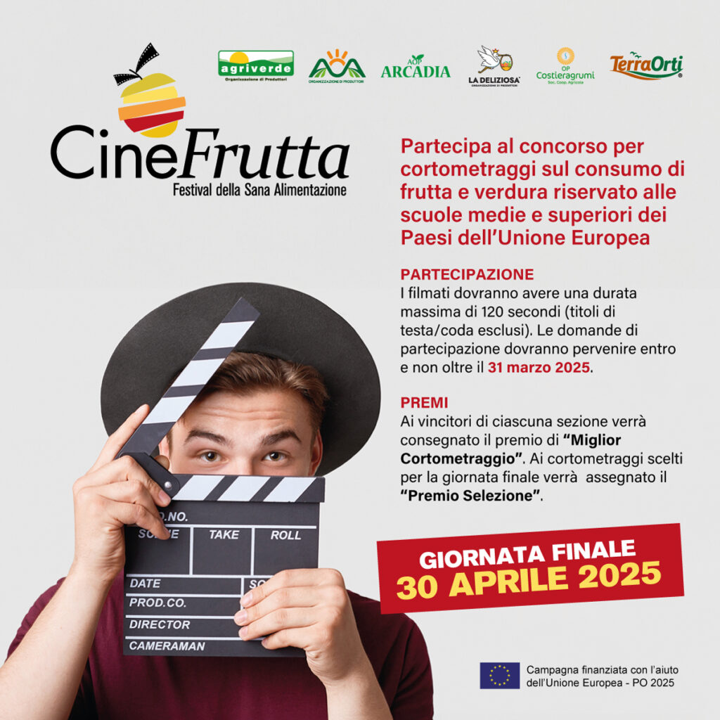 COMUNICATO STAMPA  - Cinefrutta 2025: torna il festival della sana alimentazione